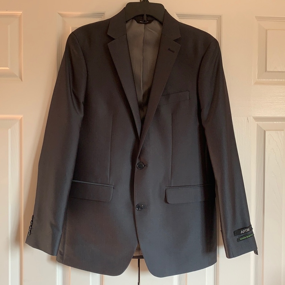 Apt 9 Extra Slim Fit Slate Grey Blazer